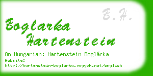 boglarka hartenstein business card